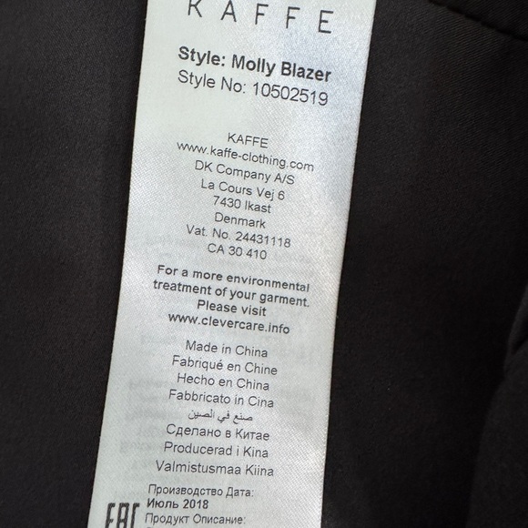 KAFFE Molly Blazer XS - Picture 4 of 6
